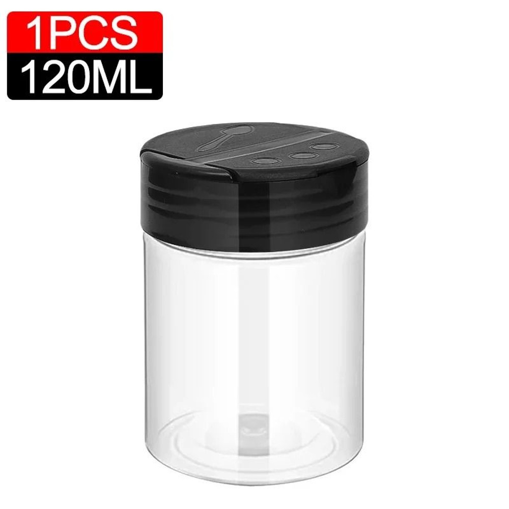 Clear Plastic Spice Bottle Set For Salt And Pepper 10