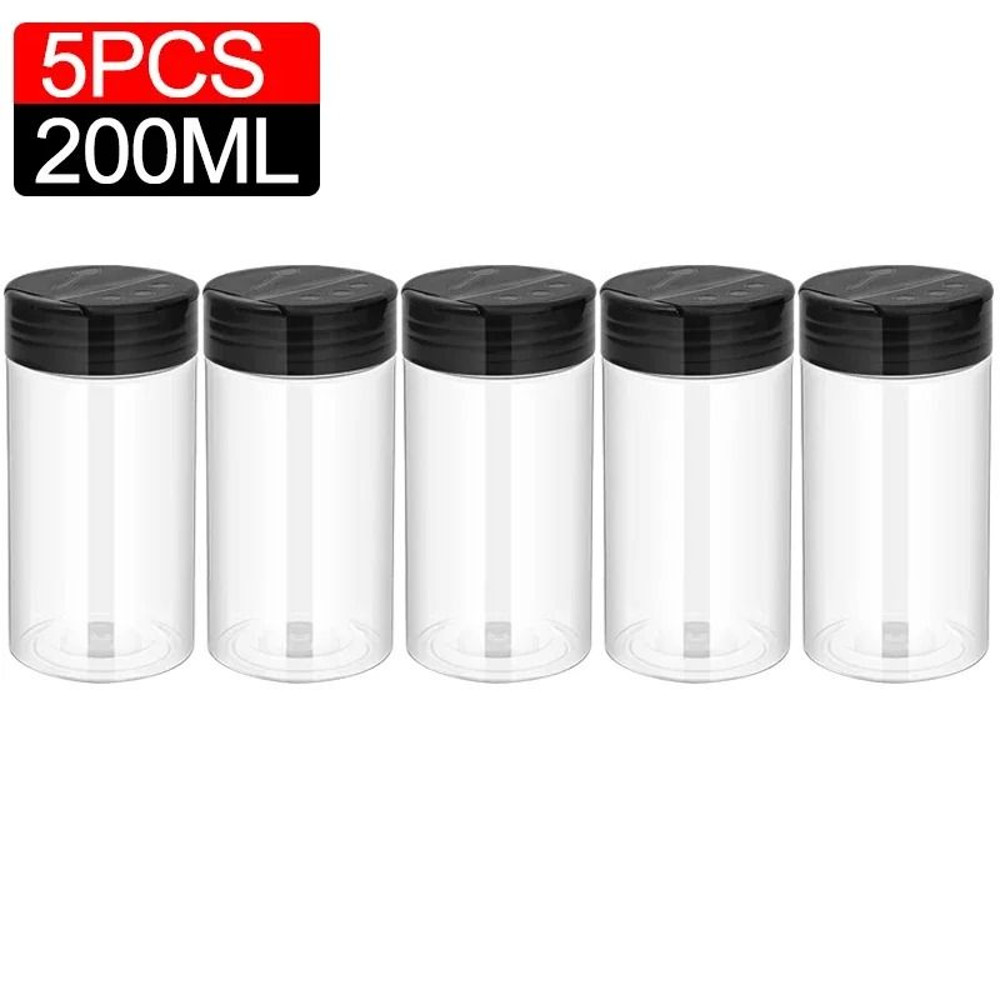 Clear Plastic Spice Bottle Set For Salt And Pepper 16