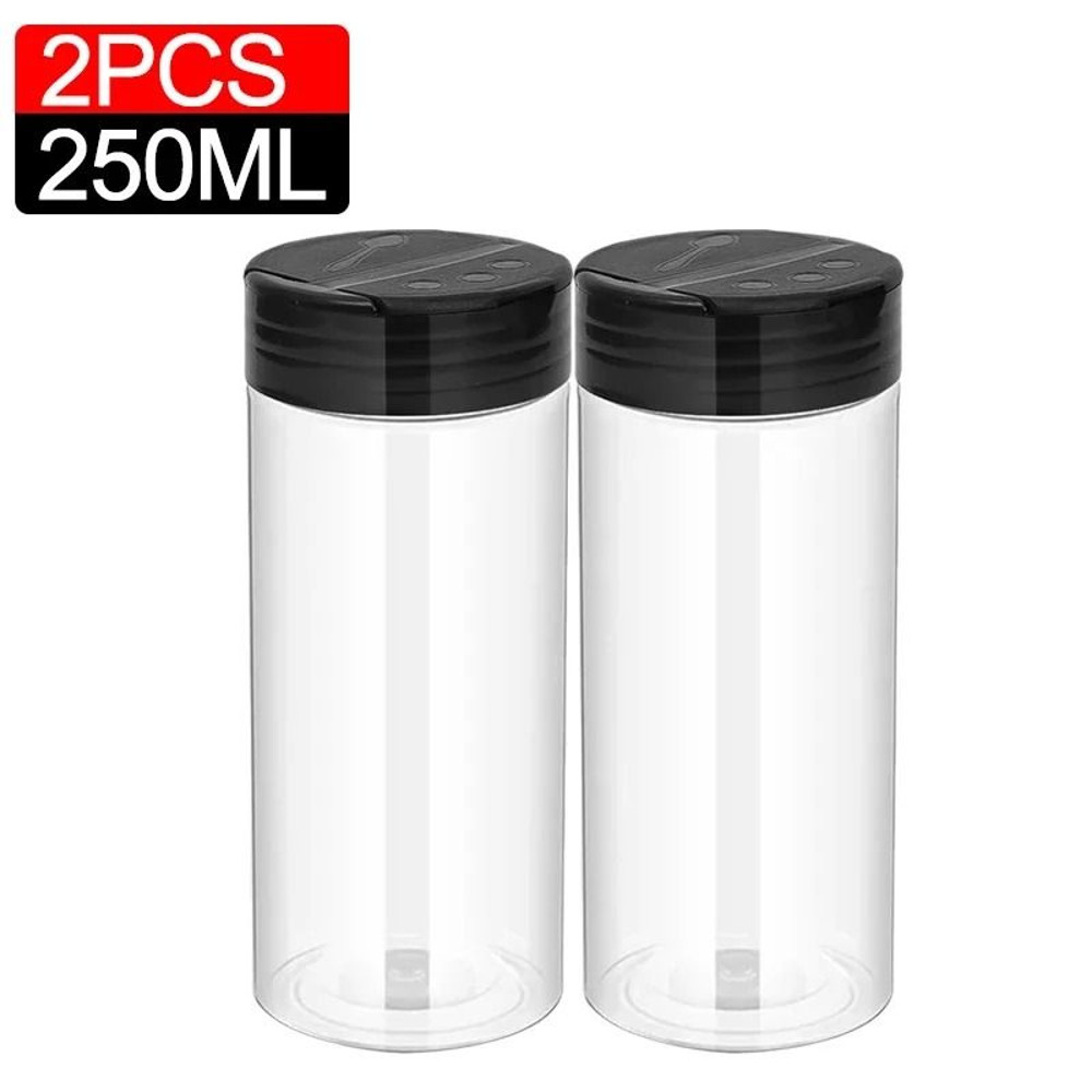 Clear Plastic Spice Bottle Set For Salt And Pepper 19