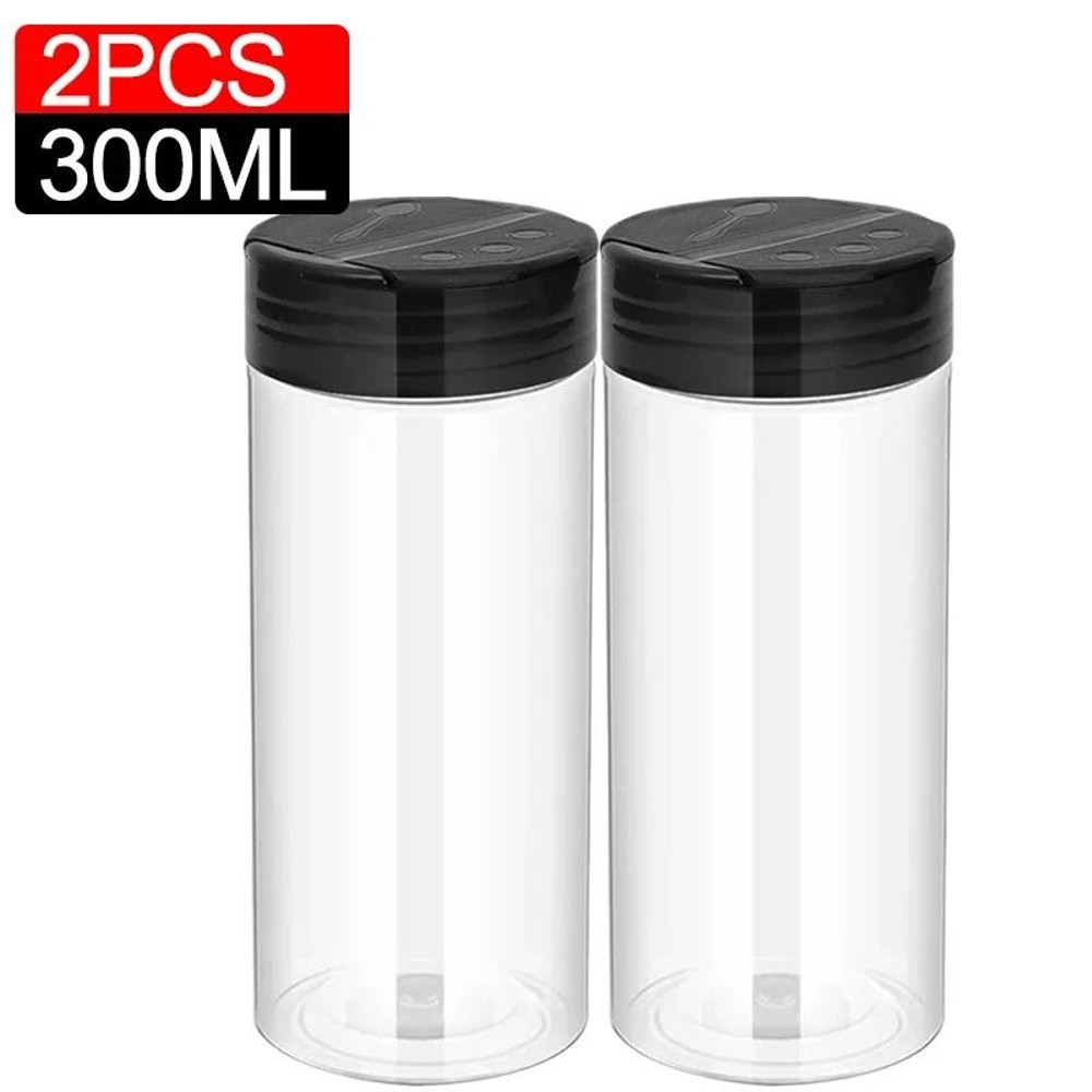 Clear Plastic Spice Bottle Set For Salt And Pepper 23