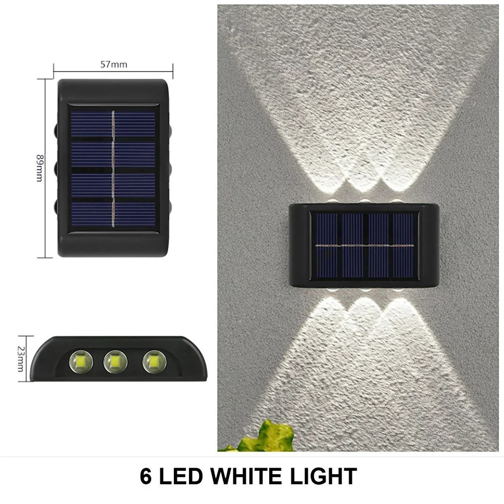 Outdoor Solar Wall Lamp Waterproof Up And Down Light 10
