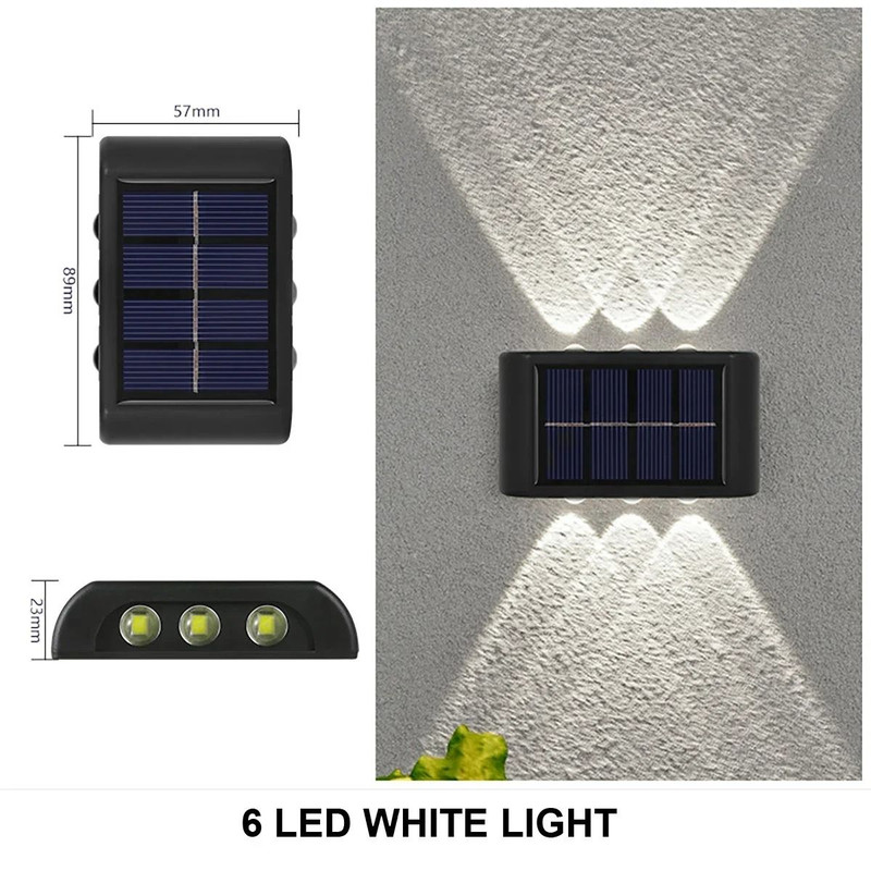 Outdoor Solar Wall Lamp Waterproof Up And Down Light 10