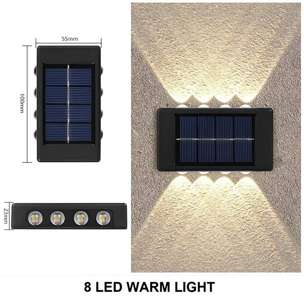 Outdoor Solar Wall Lamp Waterproof Up And Down Light 5