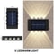 Outdoor Solar Wall Lamp Waterproof Up And Down Light 5