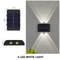 Outdoor Solar Wall Lamp Waterproof Up And Down Light 8