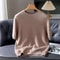 Mink Cashmere Knit Short Sleeve Sweater For Men 14