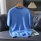 Mink Cashmere Knit Short Sleeve Sweater For Men 3