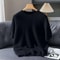 Mink Cashmere Knit Short Sleeve Sweater For Men 8