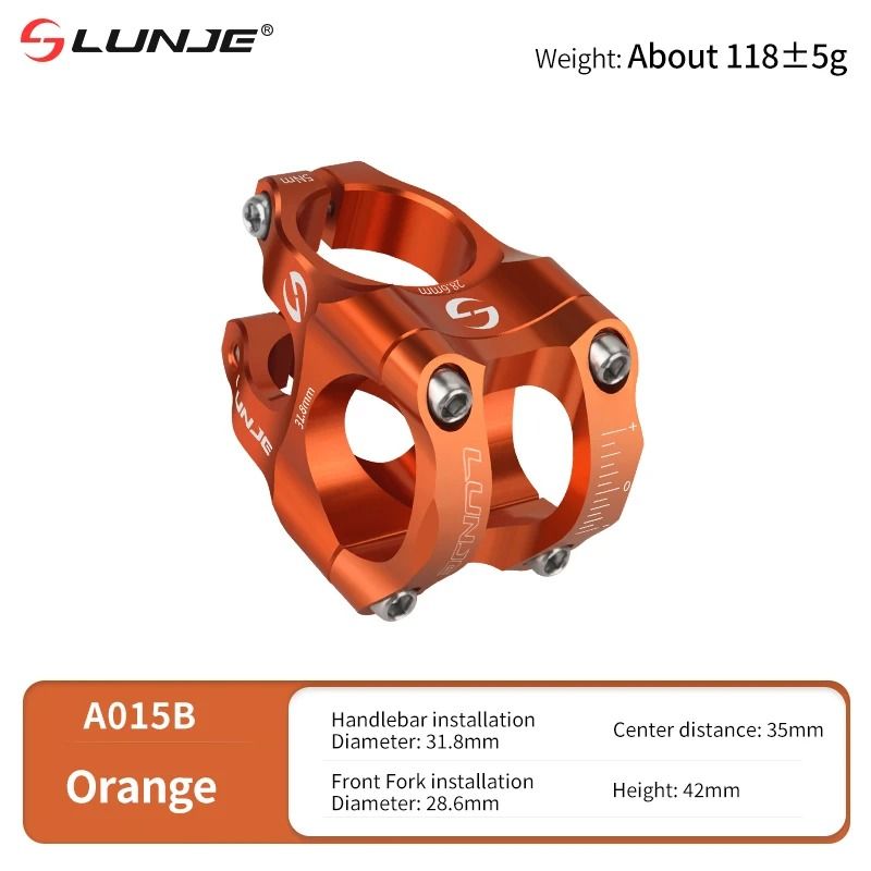 MTB Road Bike CNC Stem 318 Mm High Strength Riser 6