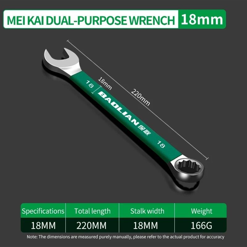 BaoLian Plum Blossom Open Combination Wrench 8 30 Mm 18