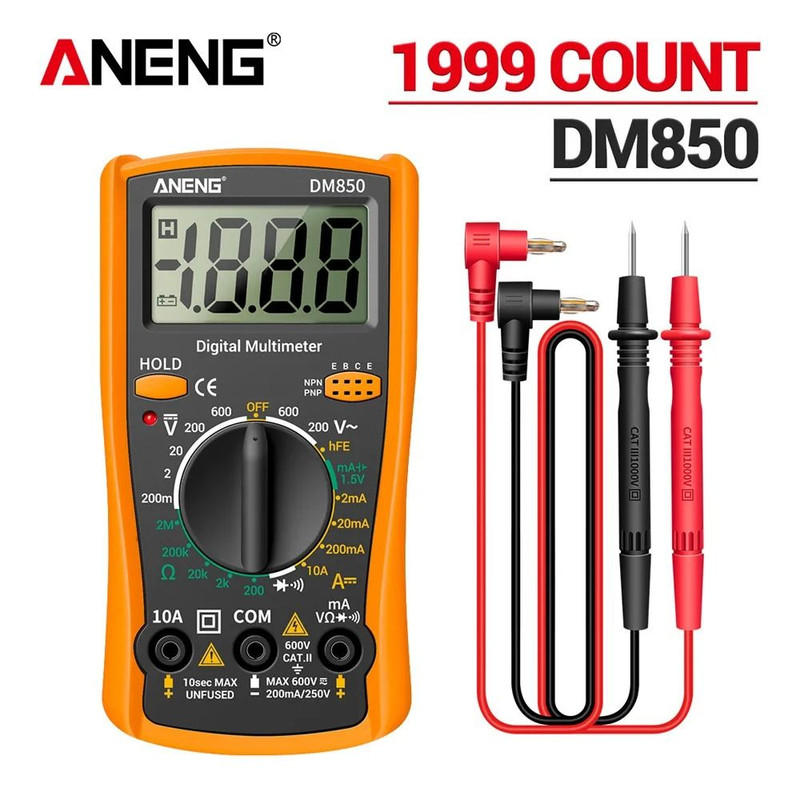 ANENG DM850 Digital Multimeter 1999 Counts 7