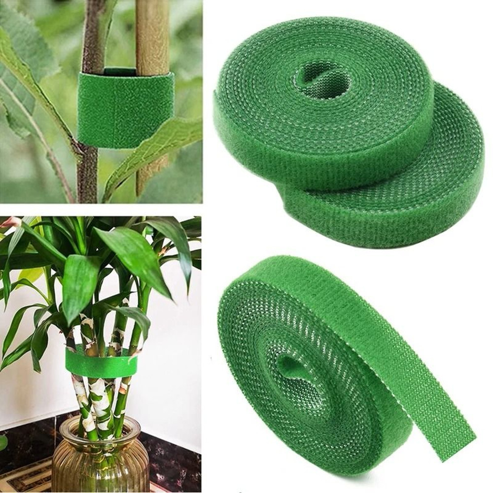 3 Rolls Green Nylon Garden Plant Ties 0
