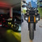 100W Motorcycle LED Headlight Fog Driving Light Dual Color 5