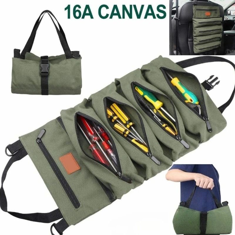 Heavy Duty Roll Up Tool Bag Oxford Fabric 1