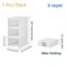 6 Layers Transparent Foldable Shoe Storage Box 6