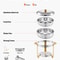 SucceBuy 4 Pack Chafing Dish Buffet Set Stainless Steel 5