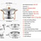 SucceBuy 4 Pack Chafing Dish Buffet Set Stainless Steel 8