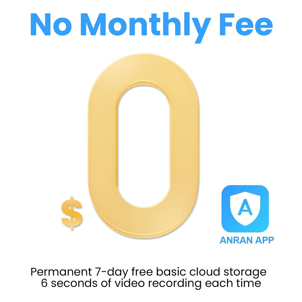 ANRAN 2K Solar Security Camera Outdoor Wireless WIFI Camera With Floodlight 1