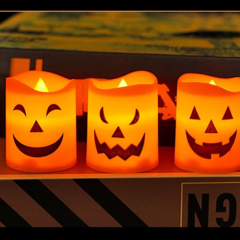 Pumpkin Lantern Candle Light Halloween Decoration 2