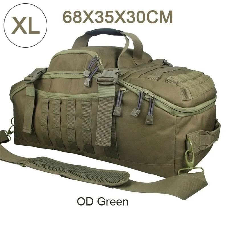 LQARMY 60L 80L Tactical Camping Backpack Molle Duffel Bag 12
