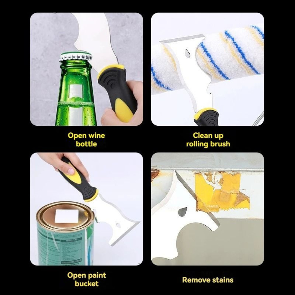 15 In 1 Multi Use Stainless Steel Putty Knife And Paint Scraper Tool 5