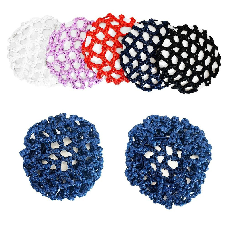 Bowknot Elastic Ballet Hair Net For Women 3