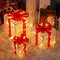 Christmas Glowing Gift Box Decoration Box With Bow Lighting 1