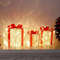 Christmas Glowing Gift Box Decoration Box With Bow Lighting 5