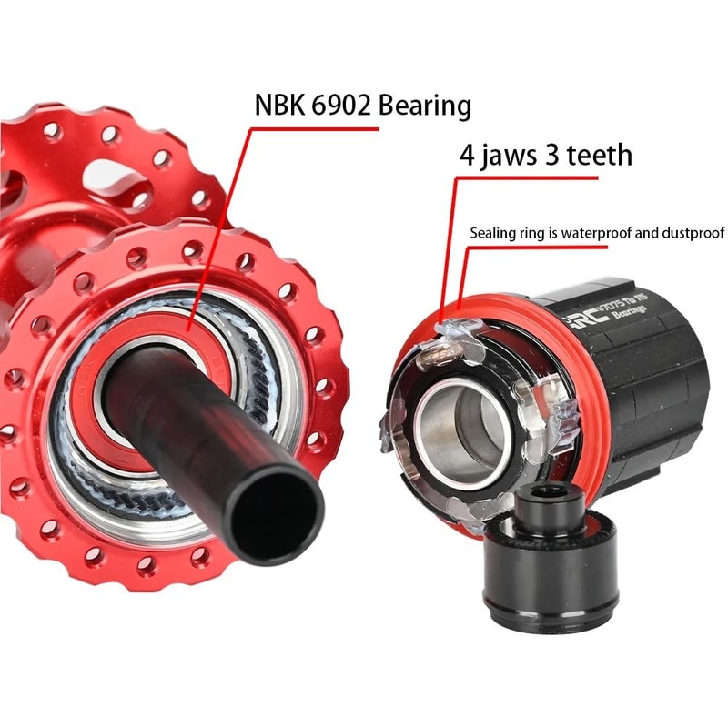 Arc MT006 MTB Hub With Sealed Bearings For 8 To 12 Speed 4