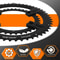 Bucklos Road Bike Chainring 110 BCD 34T To 53T 4