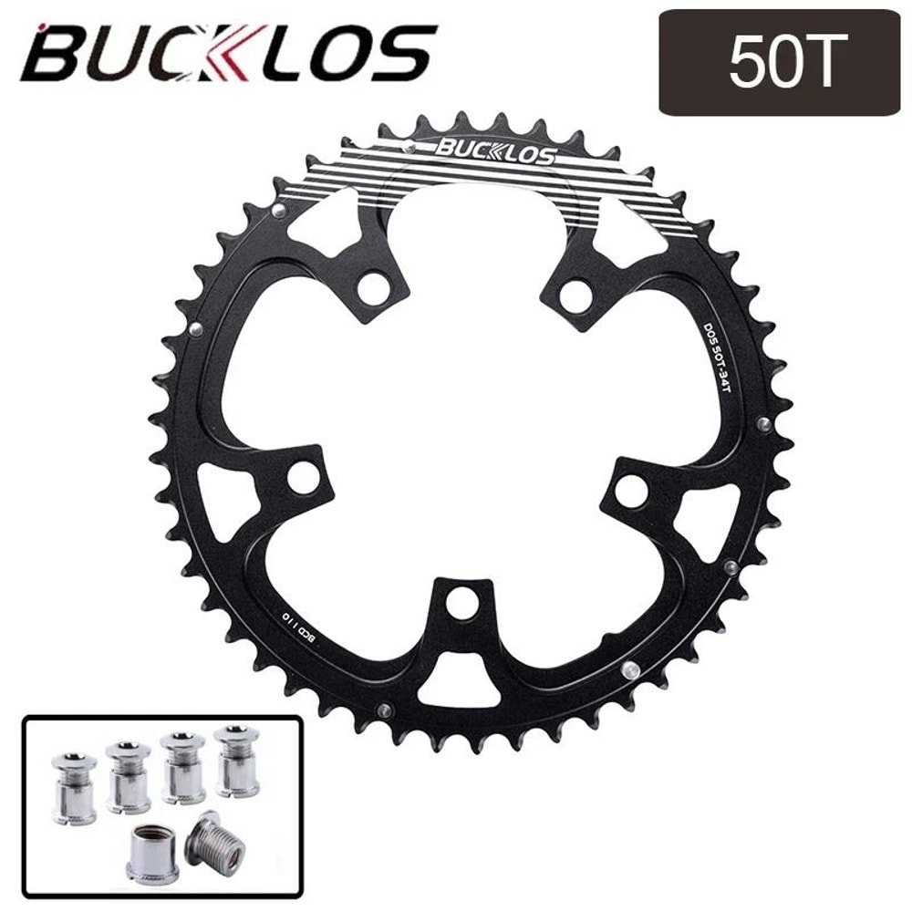Bucklos Road Bike Chainring 110 BCD 34T To 53T 18