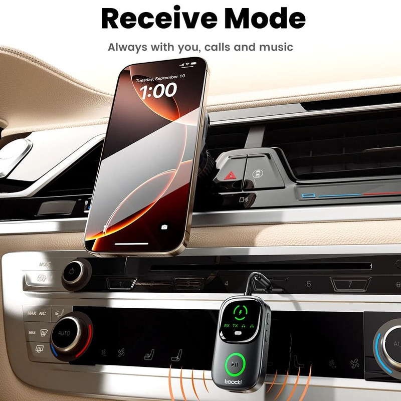 Toocki Bluetooth 54 Audio Receiver Transmitter 2 In 1 Adapter 2