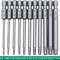 11 Piece Tamper Proof Security Bit Set 14 Hex Magnetic 0