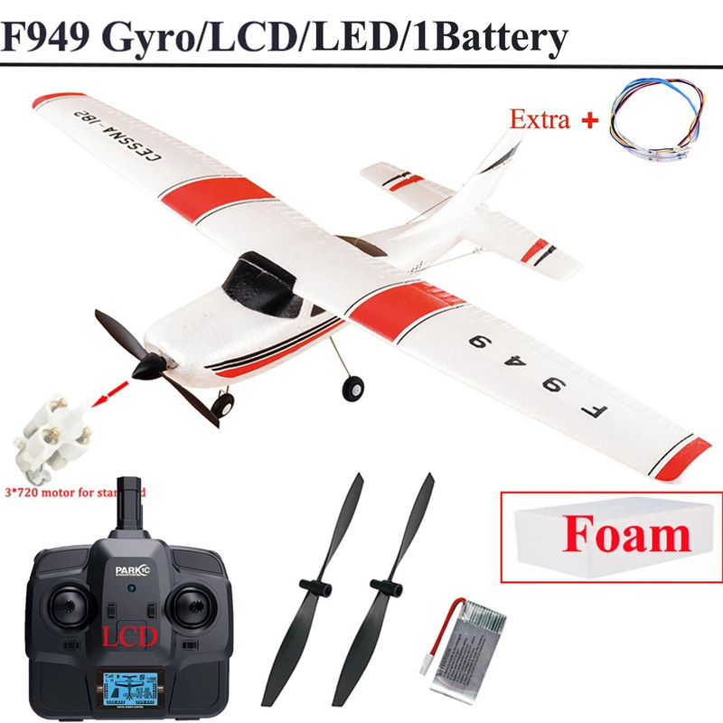 WLtoys F949 RC Airplane Cessna 182 3CH Gyro Version 12