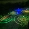 Solar Powered Outdoor Waterproof Circle Shadow Garden Light 6