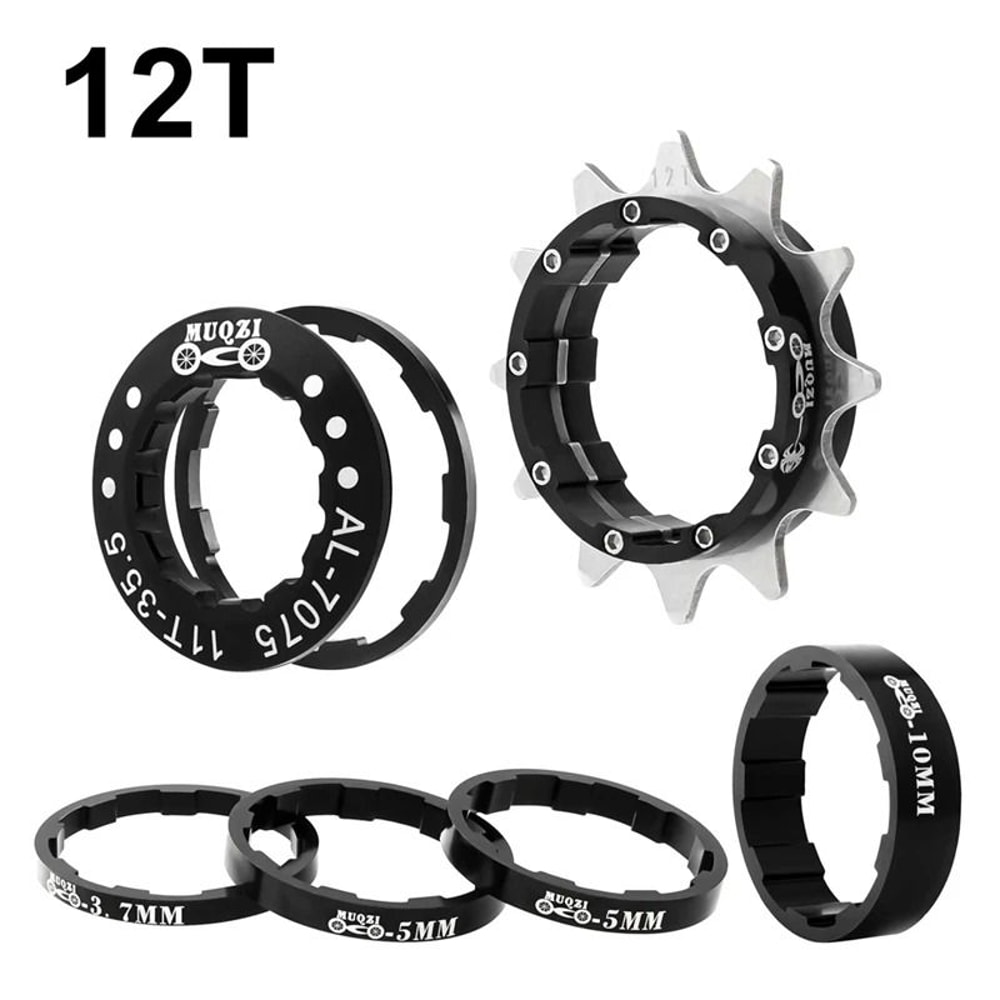 Muqzi Single Speed Cassette Cog Conversion Kit 12T To 22T 6