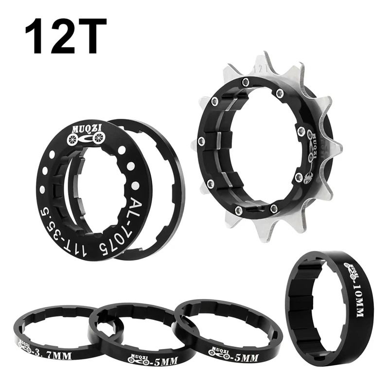 Muqzi Single Speed Cassette Cog Conversion Kit 12T To 22T 6