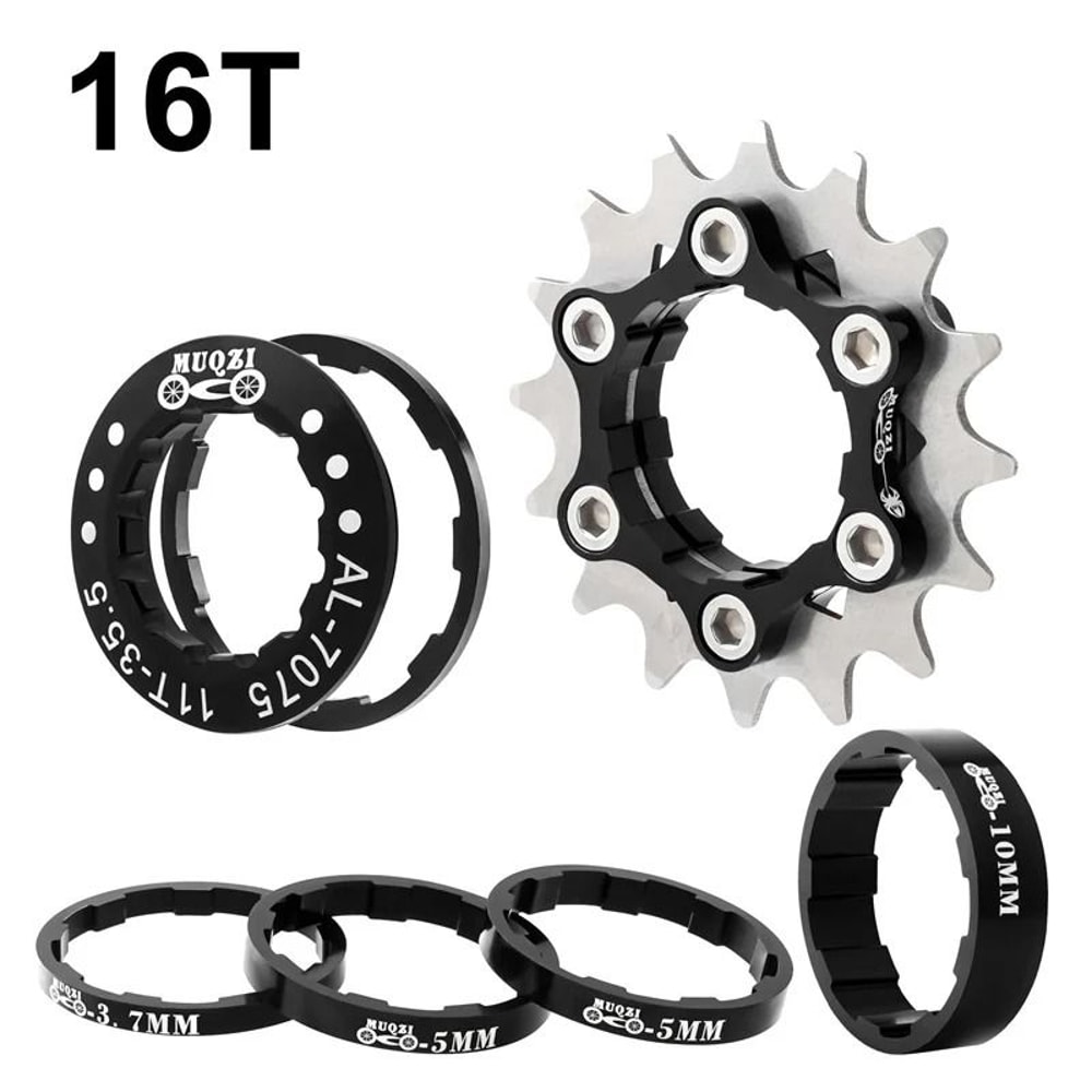 Muqzi Single Speed Cassette Cog Conversion Kit 12T To 22T 14