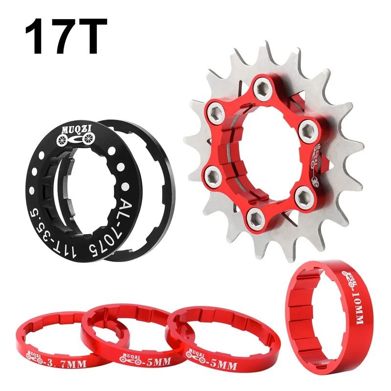 Muqzi Single Speed Cassette Cog Conversion Kit 12T To 22T 17