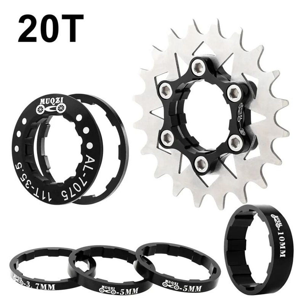Muqzi Single Speed Cassette Cog Conversion Kit 12T To 22T 22