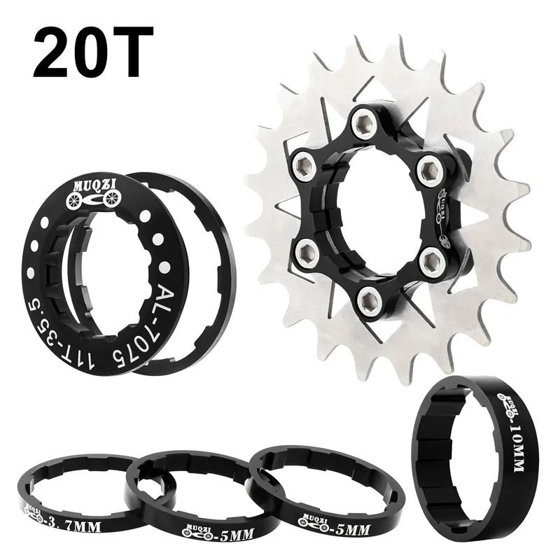 Muqzi Single Speed Cassette Cog Conversion Kit 12T To 22T 22