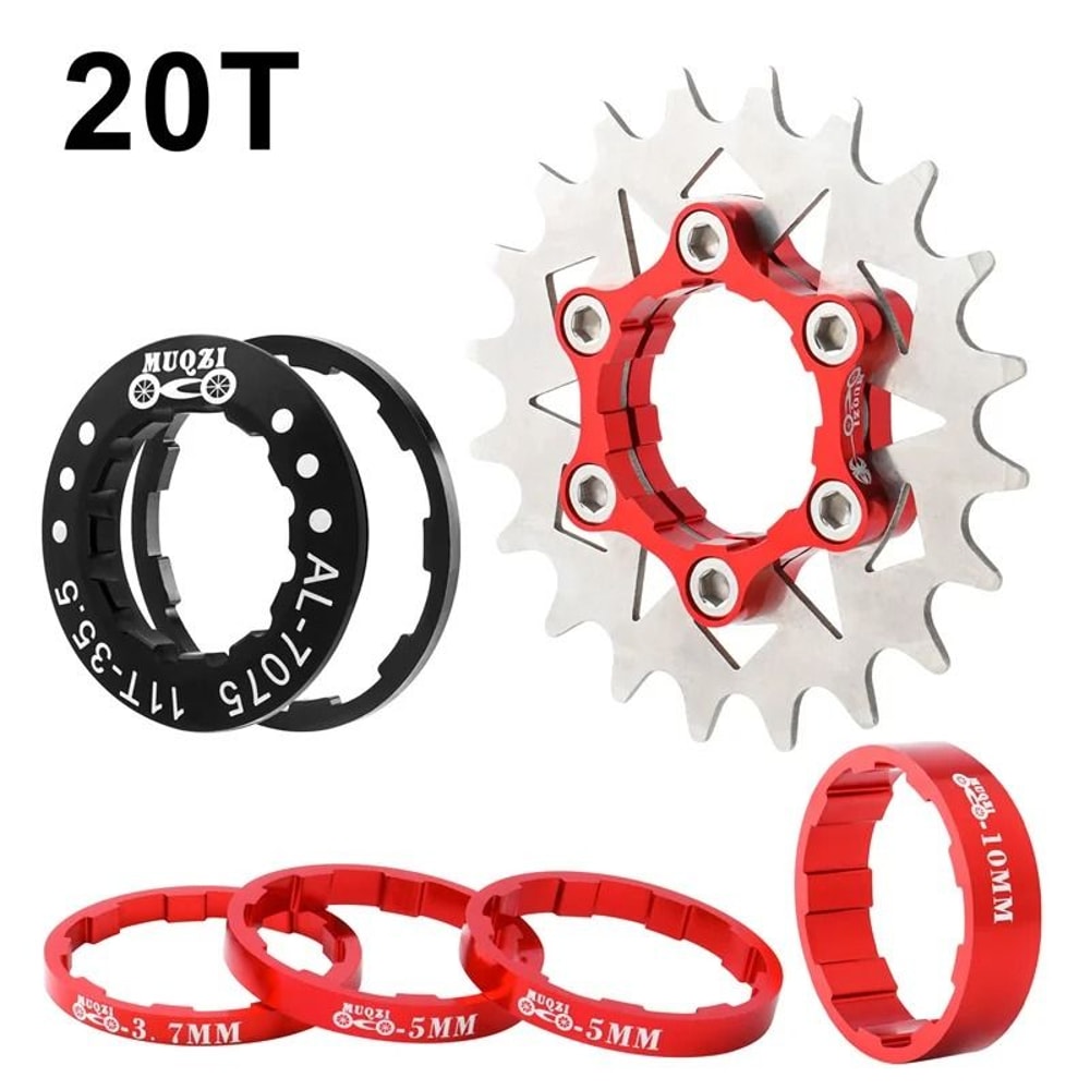 Muqzi Single Speed Cassette Cog Conversion Kit 12T To 22T 23