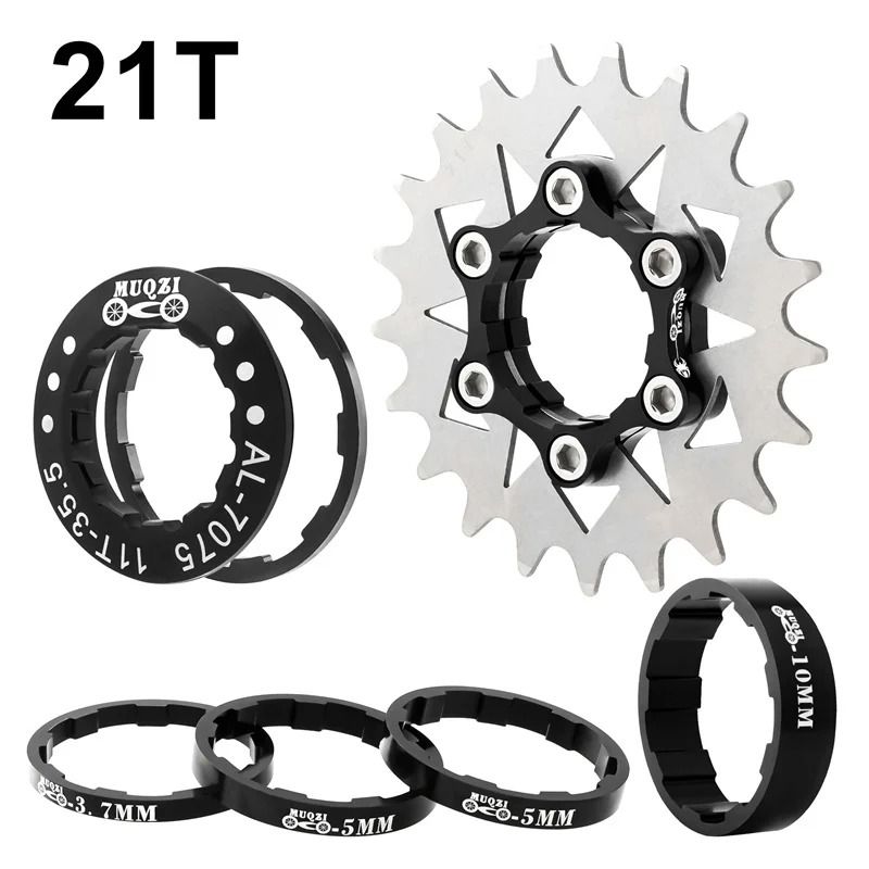 Muqzi Single Speed Cassette Cog Conversion Kit 12T To 22T 24