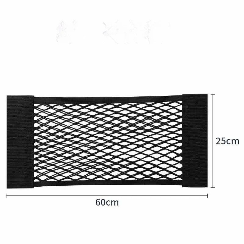 Car Trunk Storage Bag Mesh Net With Double Stretch And Velcro 10