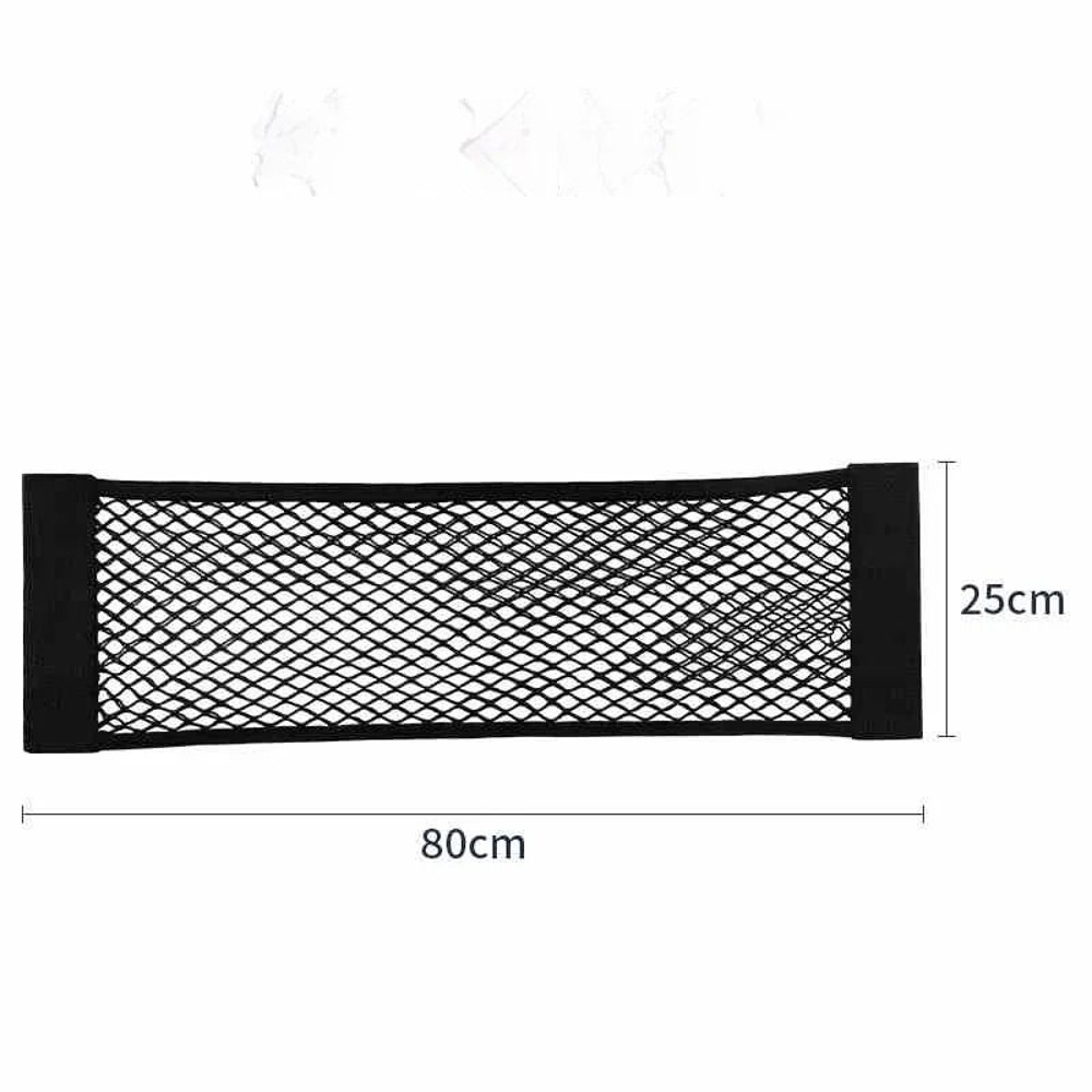 Car Trunk Storage Bag Mesh Net With Double Stretch And Velcro 11