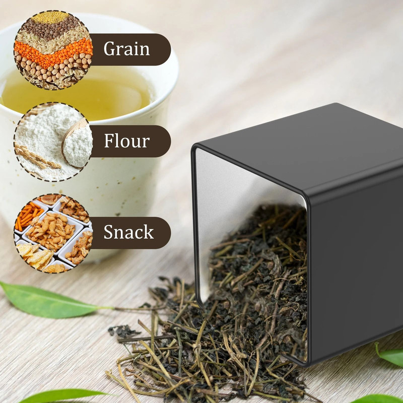 3 Pcs Coffee Bean Storage Canisters Vacuum Sealed Jars 5