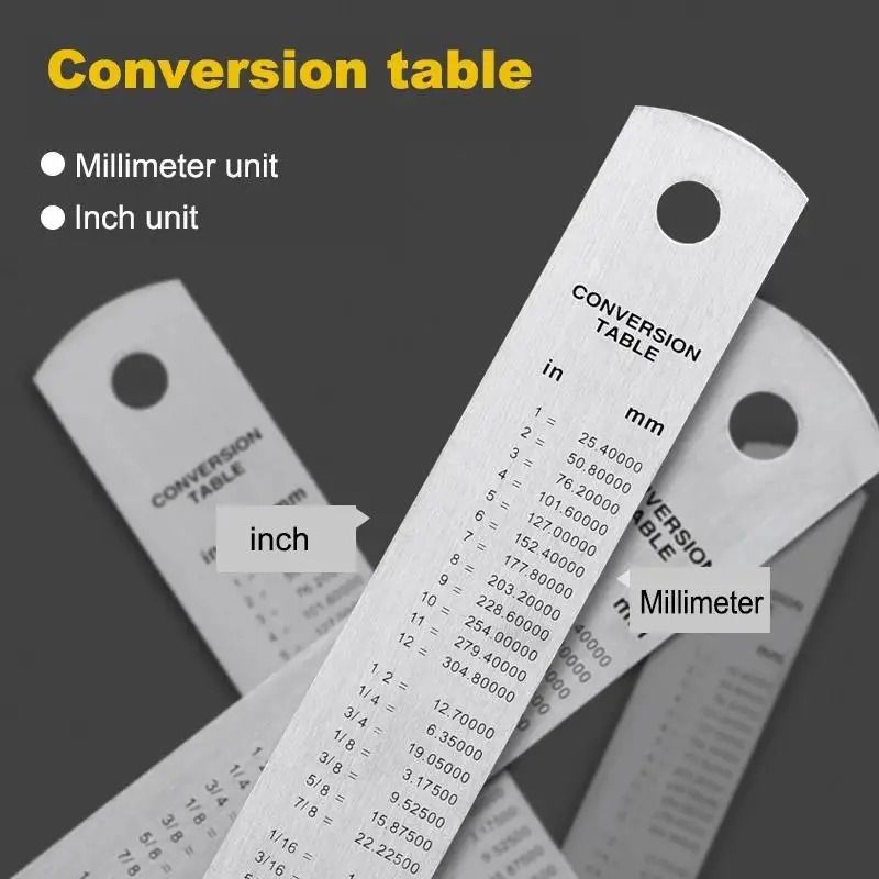 Deli Stainless Steel Ruler Straight Edge Measuring Tool 2