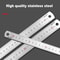 Deli Stainless Steel Ruler Straight Edge Measuring Tool 3