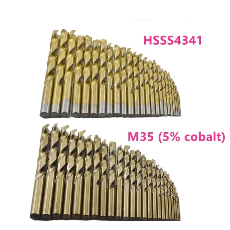 HSS Titanium Coated Drill Bit Set For Metal And Woodworking 4