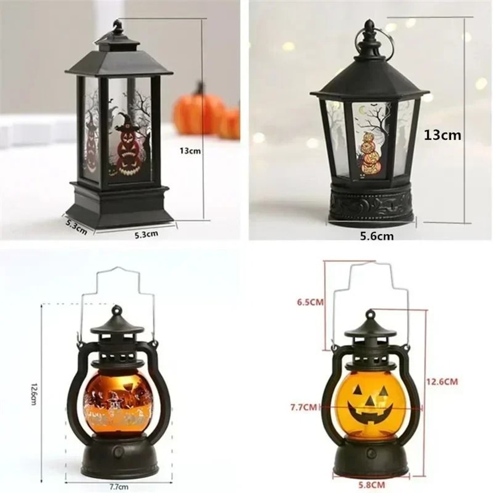 LED Pumpkin Ghost Lantern Halloween Hanging Decoration 2